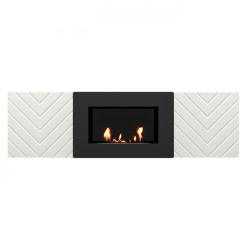 Тумба с биокамином Firelight BFP/P-1400V белая