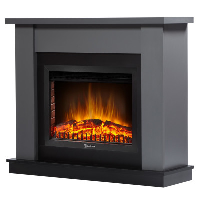 Каминокомплект Firelight: Очаг EFP/P-2720RLS N, портал Canto 25 графит Каминокомплект Firelight: Очаг EFP/P-2720RLS N, портал Canto 25 графит