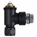 Набор термостатический угловой Royal Thermo Design Pro 15мм М30х1,5 (Черный)