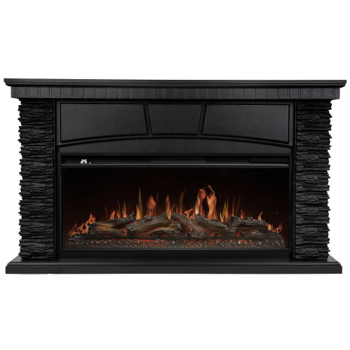 Портал Firelight Porto 40 камень черный шпон венге