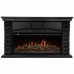 Портал Firelight Porto 40 камень черный шпон венге