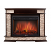 Портал Firelight Scala 25 камень сланец скалистый бурый, шпон тёмный дуб