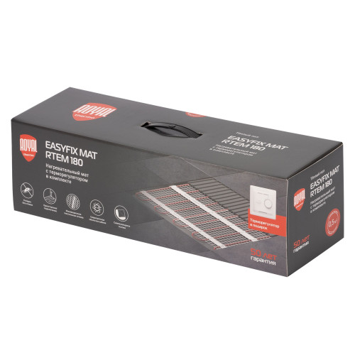 Комплект теплого пола Royal Thermo EasyFix Mat RTEM 2-180-1,5 с терморегулятором Basic