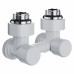 Узел нижнего подключения Royal Thermo Design угловой 1/2"х3/4" EK (белый)