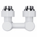 Узел нижнего подключения Royal Thermo Design угловой 1/2"х3/4" EK (белый)