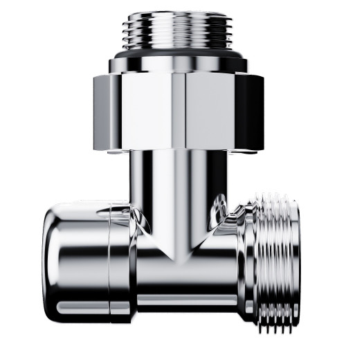 Узел нижнего подключения Royal Thermo Design угловой 1/2"х3/4" EK (хром)