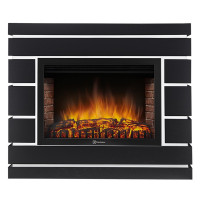 Каминокомплект: Очаг Electrolux EFP/P-3020LS N, портал Moderno 30 шпон чёрный дуб