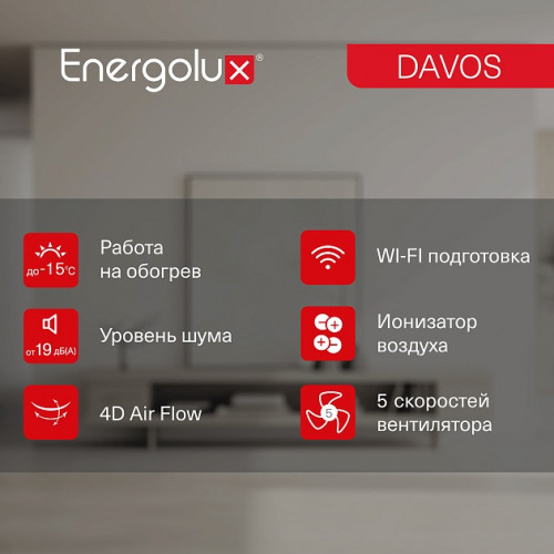 Инверторная сплит-система Energolux DAVOS SAS07R1-AI/SAU07R1-AI