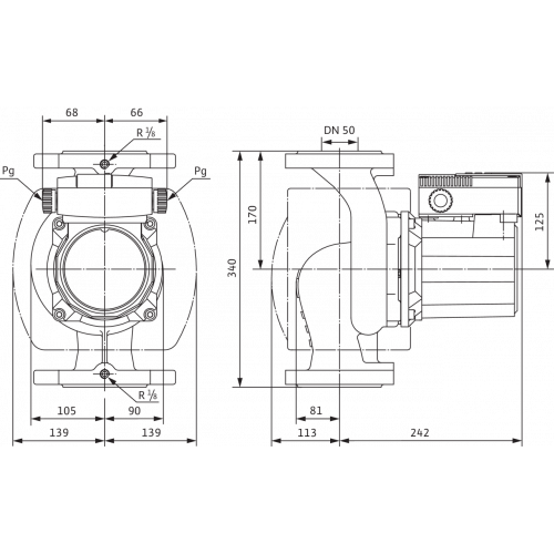 Насос циркуляционный Wilo TOP-S 50/15 DM