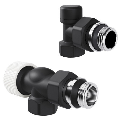 Набор термостатический осевой Royal Thermo Design 1/2"М30х1,5 (Черный)
