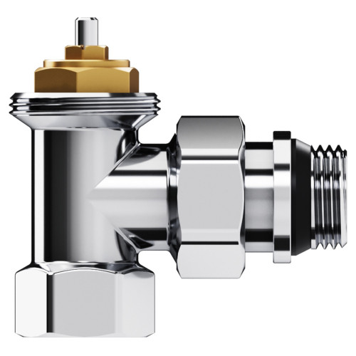 Набор термостатический угловой Royal Thermo Design 1/2"М30х1,5 (Хром)