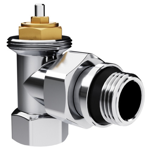 Набор термостатический угловой Royal Thermo Design 1/2"М30х1,5 (Хром)