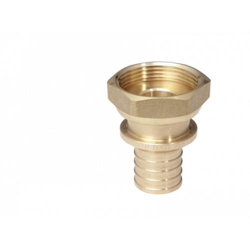 Угольник-переходник с накидной гайкой 16-1/2" RX+ (бронза)