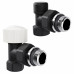 Набор термостатический угловой Royal Thermo Design 1/2"М30х1,5 (Черный)