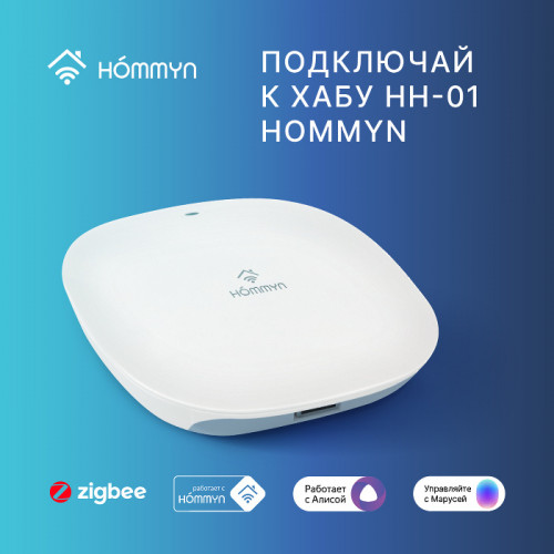 Модуль реле HOMMYN zigbee 1 канал (с нейтралью) RLZBN01