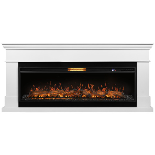 Каминокомплект: Очаг Royal Thermo Aurora RTFP/P-AR60LS, портал California 60 W, белый