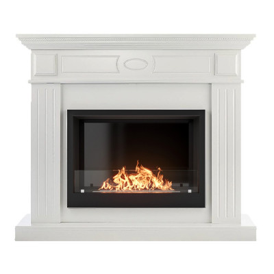 Каминокомплект: Биокамин Firelight BFP/P-2520, портал Bianco 25 белый Каминокомплект: Биокамин Firelight BFP/P-2520, портал Bianco 25 белый