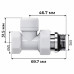 Набор термостатический прямой Royal Thermo Design 1/2"М30х1,5 (Белый)