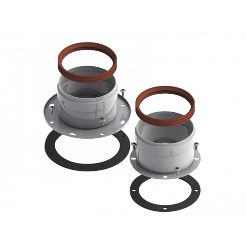Адаптер разделительный двухблочный диам.80 (El, Bs, F, NF, U) ROYAL THERMO RTF04.002