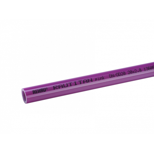 Труба отоп. RAUTITAN pink 40х5,5 , прямые отрезки 6 м